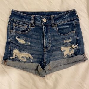 american eagle hi-rise shortie